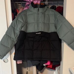 Timberland Olive and Black Puffer Jacket